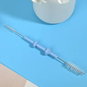 Medical device cleaning brushes with double-ended nylon bristles and color-coded plastic handles, designed for effective cleaning of medical instruments, tubes, and narrow channels for professional and OEM use.