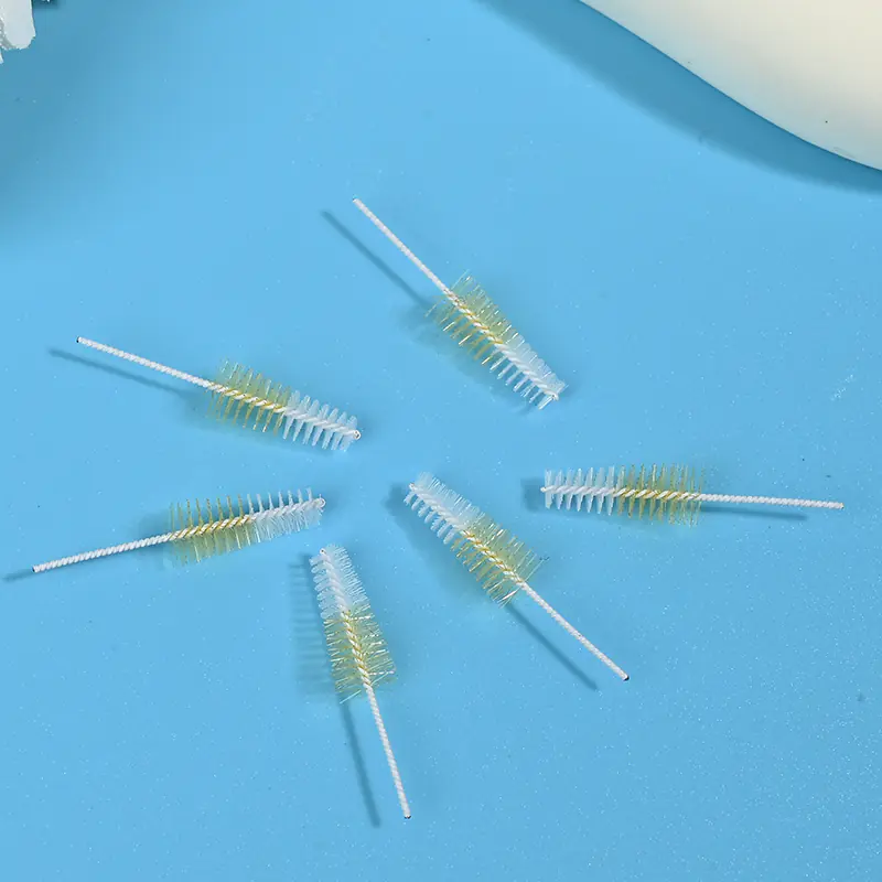 Two-Tone White Interdental Brush Heads | Custom Color Blending for Professional B2B Dental Supply 026 - 图片 2