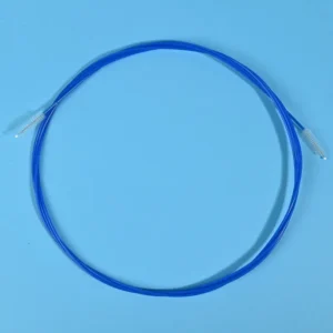 Double-ended medical device cleaning brush with flexible long cable and nylon bristles, designed for cleaning endoscopes, catheters, and narrow medical tubes, ideal for OEM and B2B bulk supply.