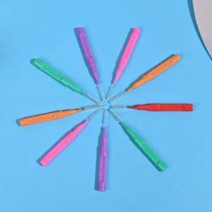multi-color interdental brushes star display arrangement for wholesale