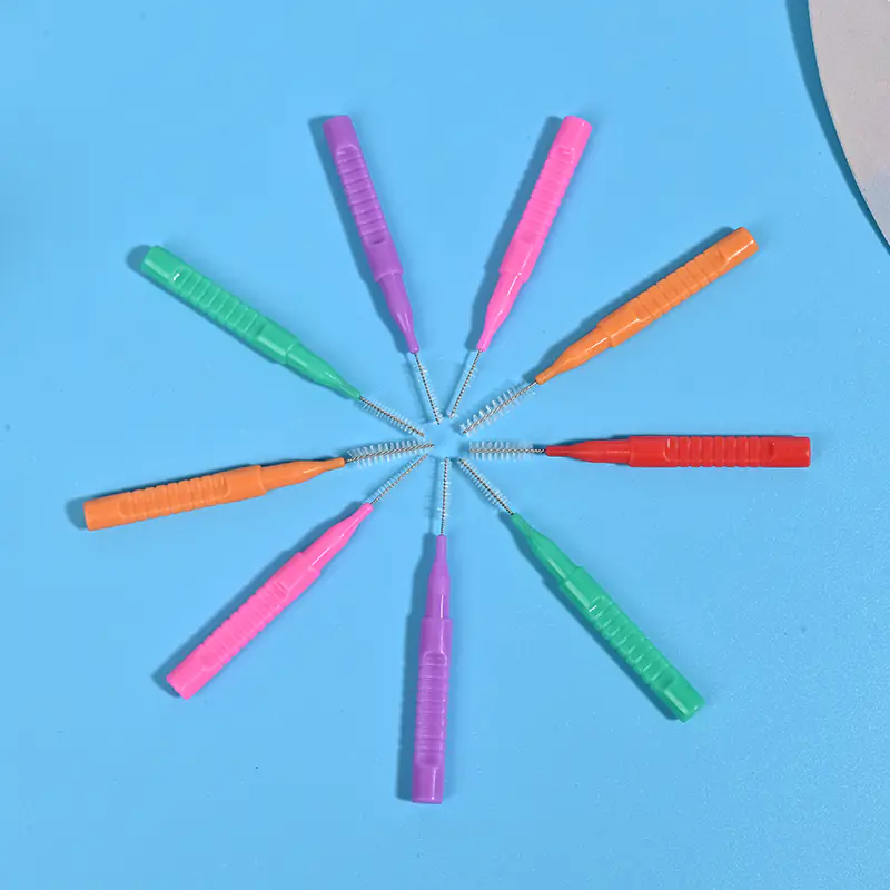 multi-color interdental brushes star display arrangement for wholesale